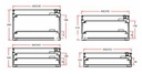 CONTRATAPA ABISAGRADA REG. CIEGA 260X245 16 MOD. CAPACIDAD ESTIMADA