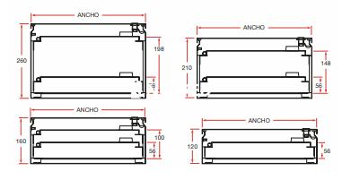 CONTRATAPA ABISAGRADA REG. CIEGA 460X345 36 MOD. CAPACIDAD ESTIMADA