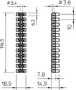 Bornera divis 12x 6,0mm2 PP