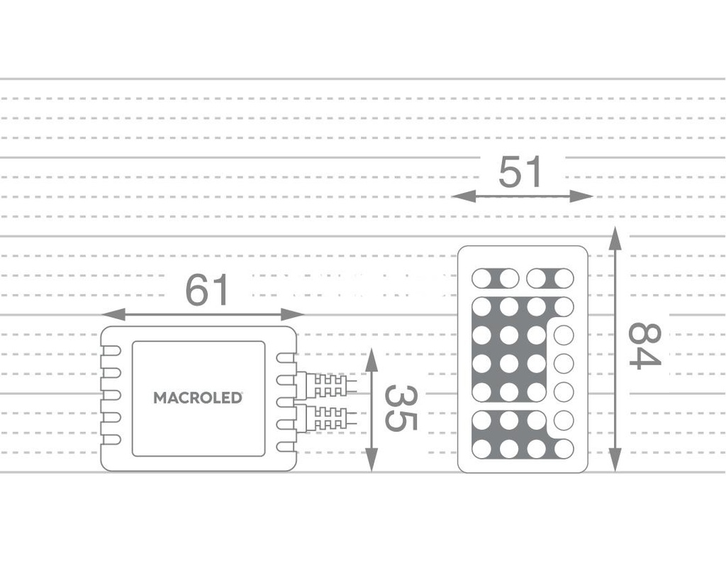 CONTROLADOR RGB INFRARROJO 72W DC-12/24V