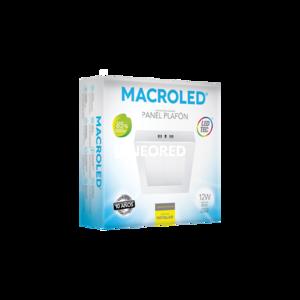 PANEL PLAFON CUADRADO MACROLED 12W AC85-265V FRIO 6000K