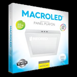 PANEL PLAFON CUADRADO MACROLED 24W AC85-265V FRIO 6000K