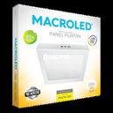 PANEL PLAFON CUADRADO MACROLED 24W AC85-265V CALIDO 3000K