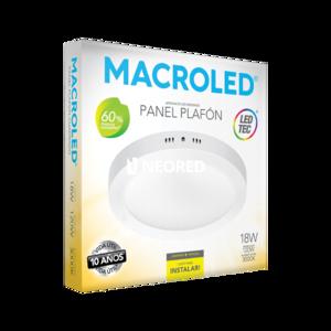 PANEL PLAFON CIRCULAR MACROLED 18W AC85-265V CALIDO 3000K