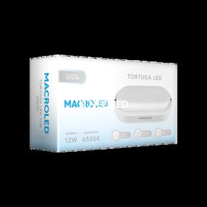 TORTUGA MACROLED OVAL MARCO BLANCO 12W - IP54 - AC100-265V - FP:0,9 - 1080 lm - BLANCO FRIO