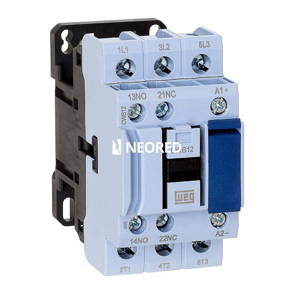 Contactor Tripolar 12A - AC3 - Bob 220Vca - 1NA + 1 NC - CWB12-11-30 D23