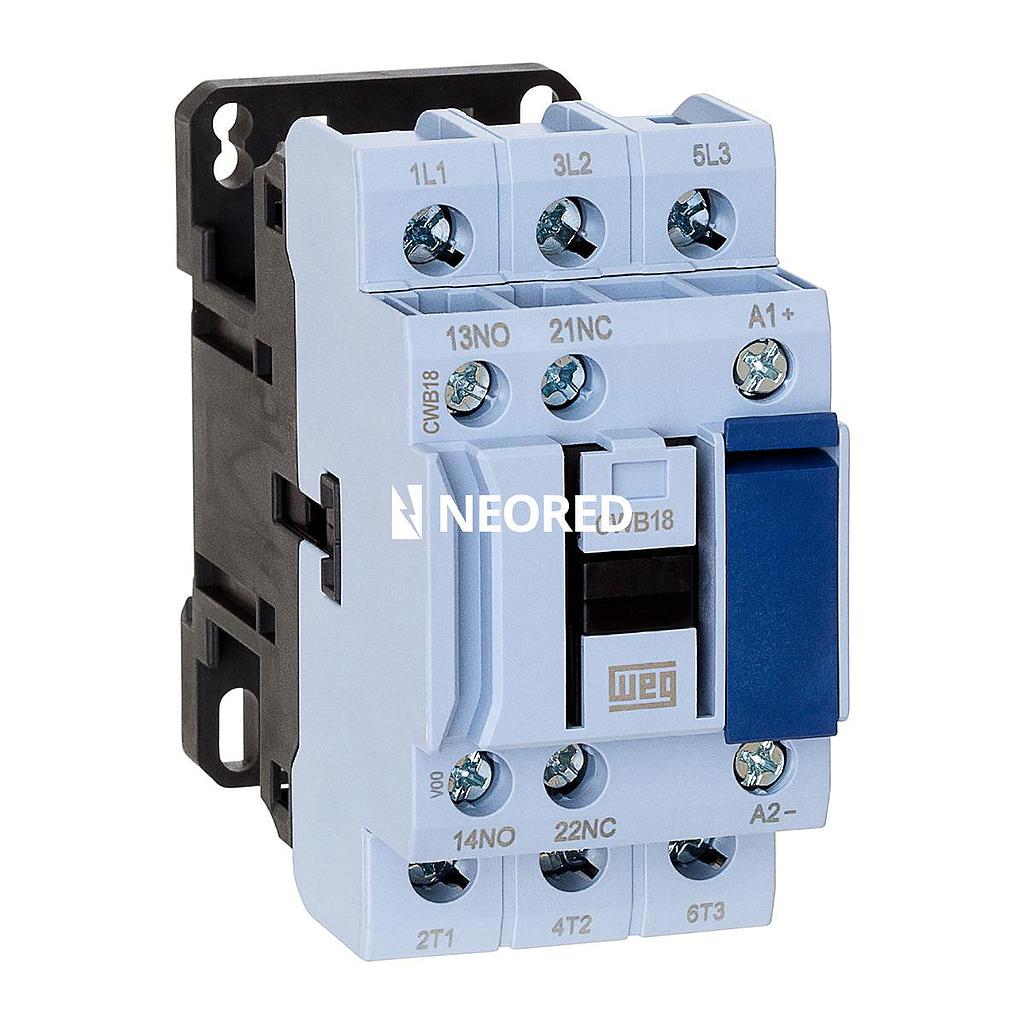 Contactor Tripolar 18A - AC3 - Bob 380Vca - 1NA + 1 NC - CWB18-11-30 D33