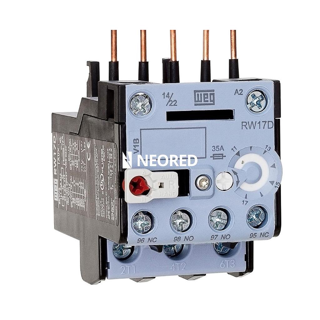 Relés de Sobrecarga para CWC0 - Reg. 1,2-1,8 - Compatibilidad CWC0 7-16 - RW17-1D3-D018