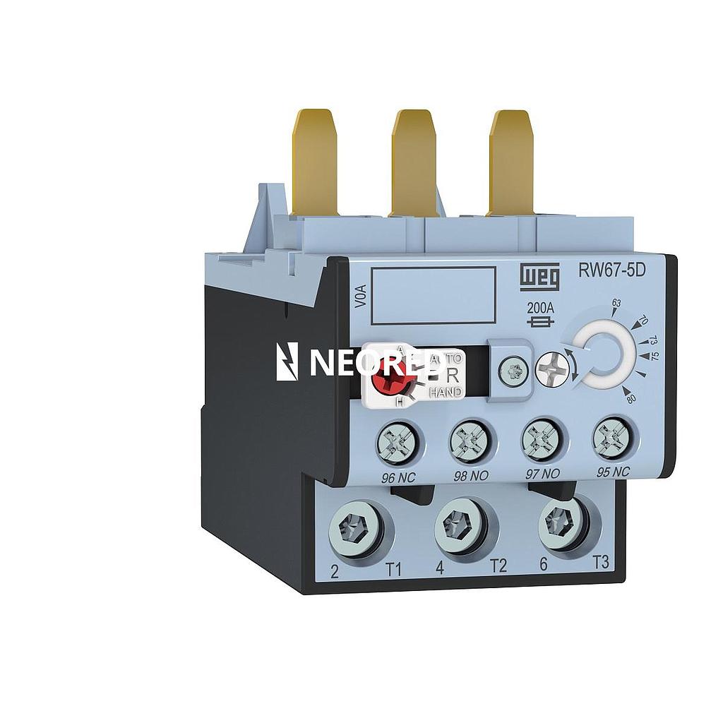 Relés de Sobrecarga para CWB 50 - 80 - Reg. 50-63A - RW67-5D3-U063