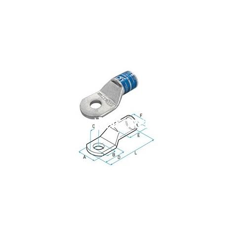 Terminal de Cobre Estañado Un Orificio Tubo Standard Modelo SCC 185/1 LCT