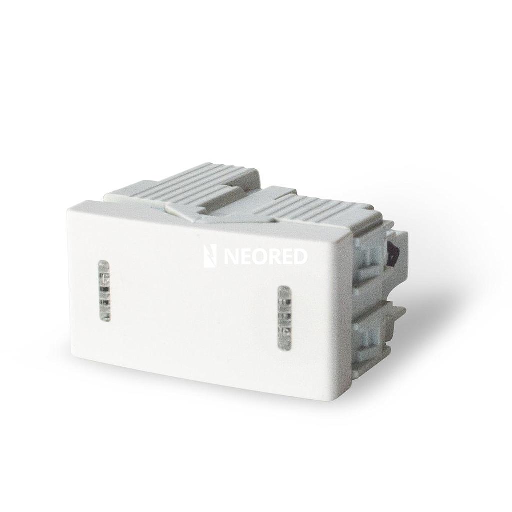 Interruptor unipolar combinado Kalop blanco