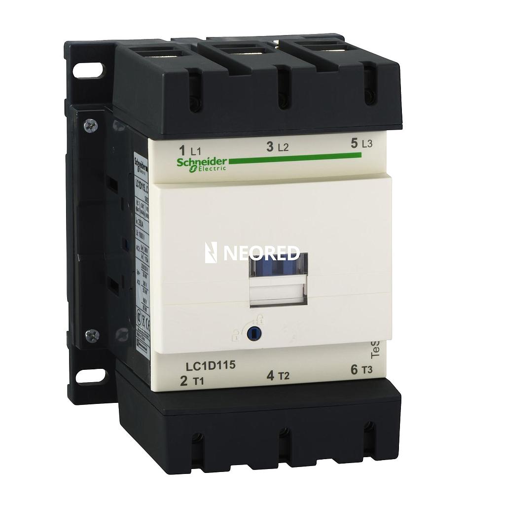 CONTACTOR 3P 115A 1NA+1NC 24VCC