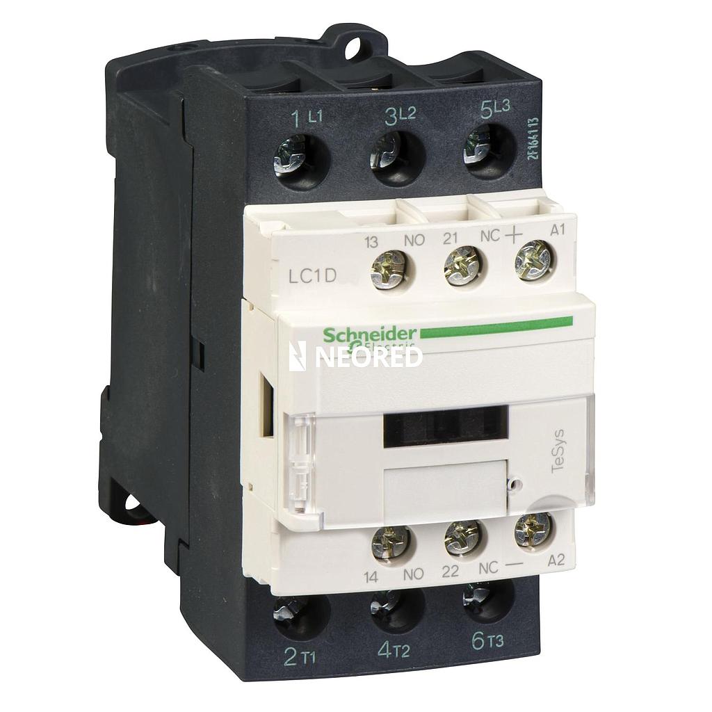 Contactor Tripolar (1na+1nc) TeSys D 25A 24Vcc