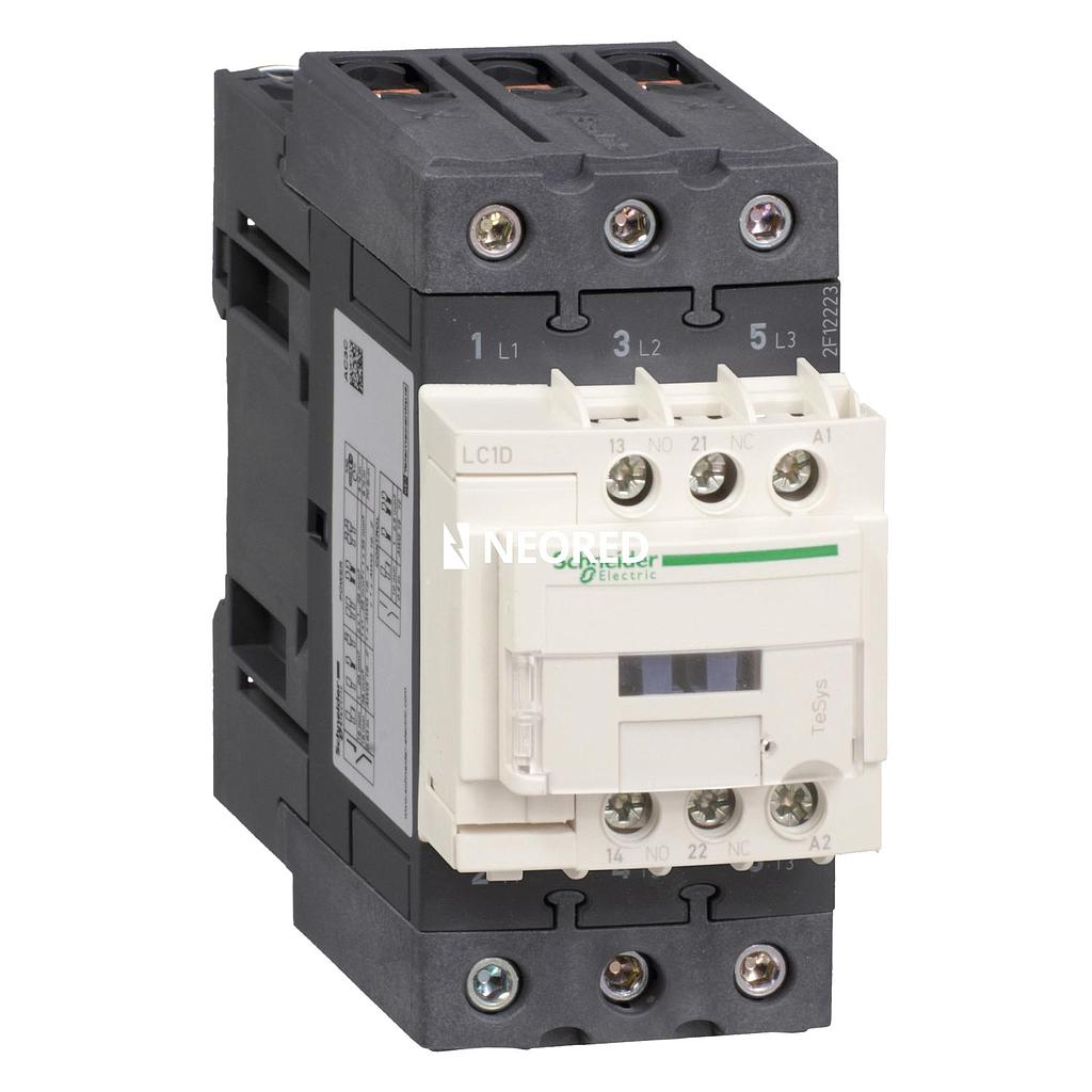 Contactor Tripolar (1na+1nc) TeSys D 40A 24 Vca 50/60Hz Evlk