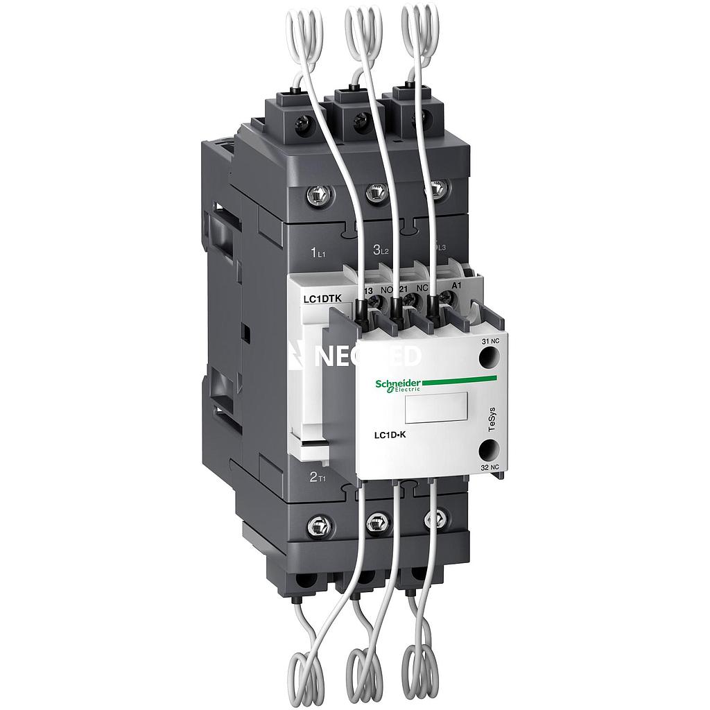 Contactor p/ Cap (1na+2nc) TeSys D 40kVAR 220 Vca 50/60Hz 