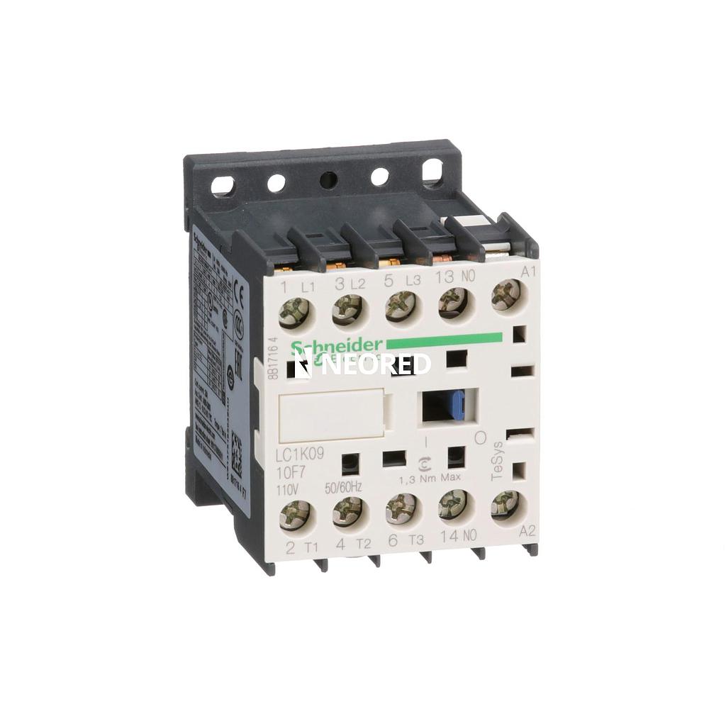 Contactor TeSys K 3P 9A 110VCA 50/60 Hz + Contacto Auxiliar na