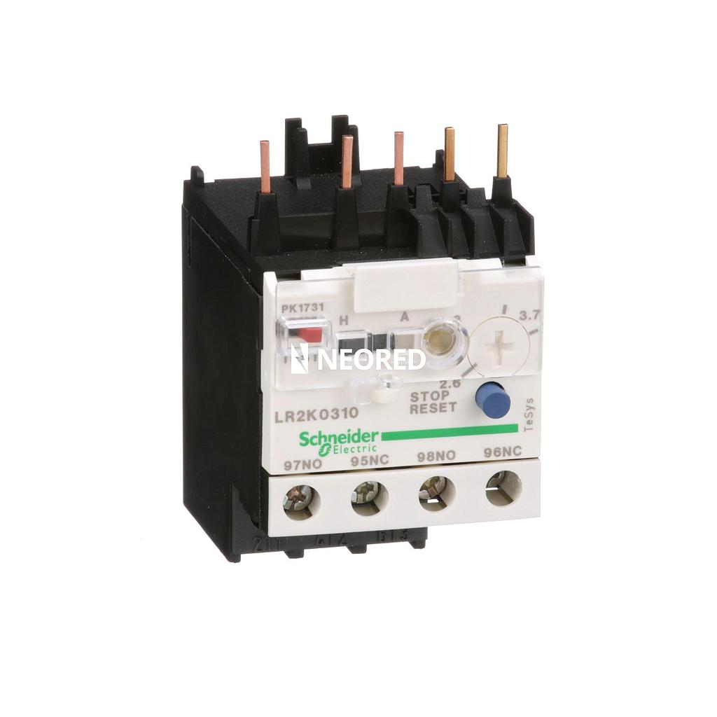 Rele Termico para Contactor de 2.6 a 3.7 A-Linea TeSys K