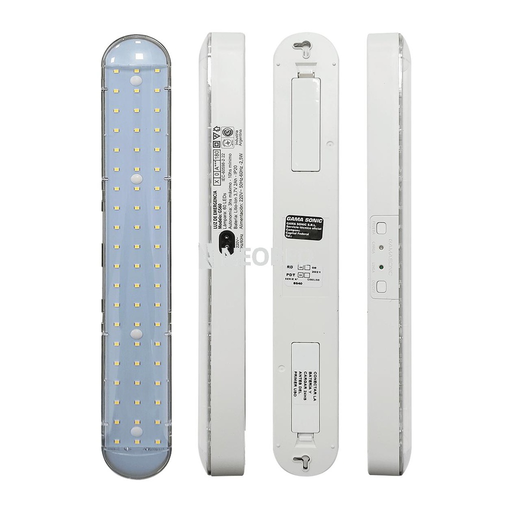 Dis-Luz de Emergencia 90 LEDS Autonomia Max 6 hs Min 20 hs