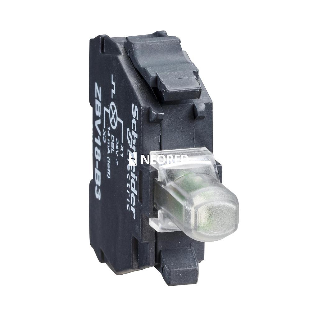 XB4/XB5 - Bloque luminoso led blanco, 24VAC/DC