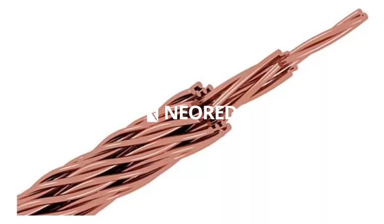 Cable Cu duro desnudo "CCDD" 10 mm² (7 hilos)