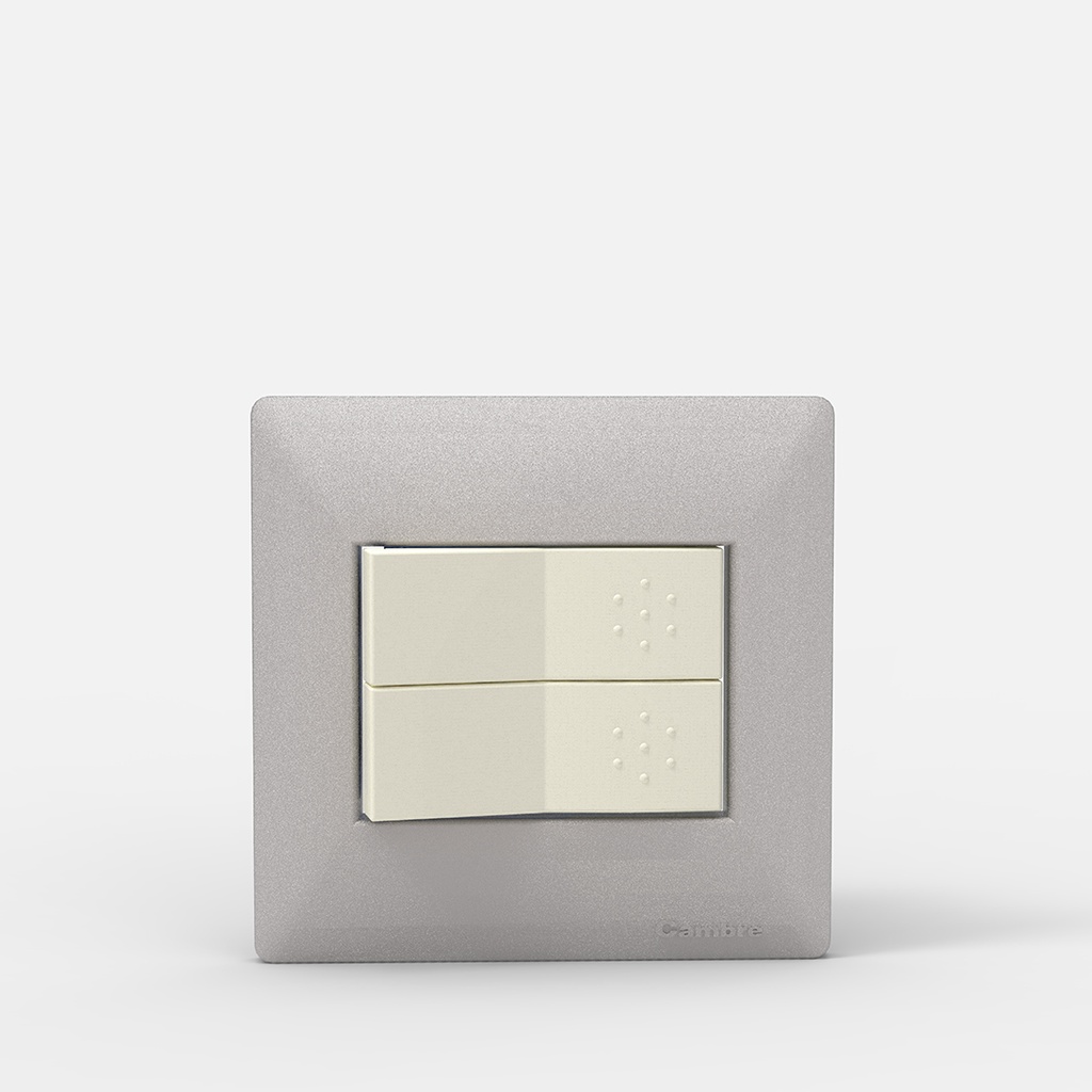 TAPA MIGNON 2 MODULOS SIGLO XXII ALUMINIO