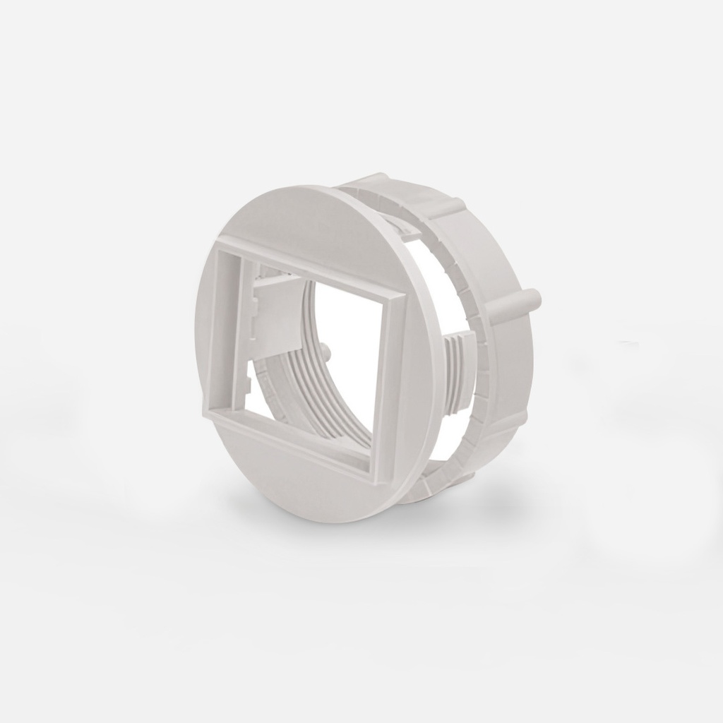 ADAPTADOR CIRCULAR P/TABLERO (Ø 60MM.) - BLANCO