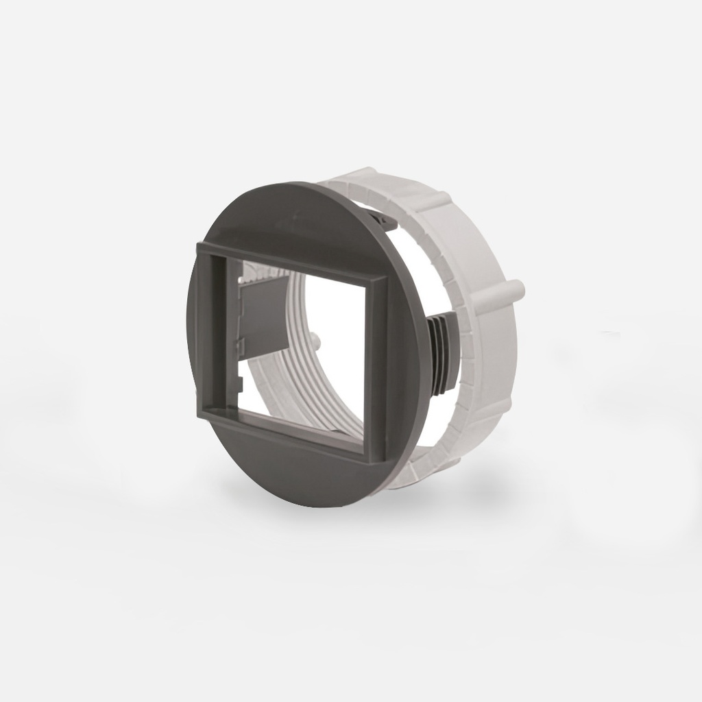 ADAPTADOR CIRCULAR P/TABLERO (Ø 60MM.) - GRIS