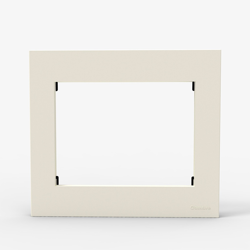 TAPA Y DISTANCIADOR BAUHAUS 8 MODULOS BLANCA