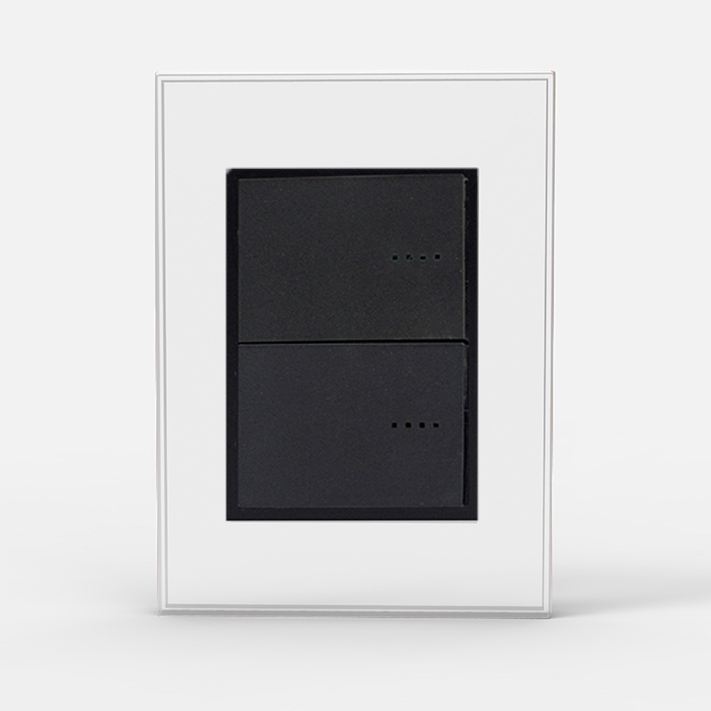 TAPA Y DISTANCIADOR BAUHAUS VIDRIO BLANCO