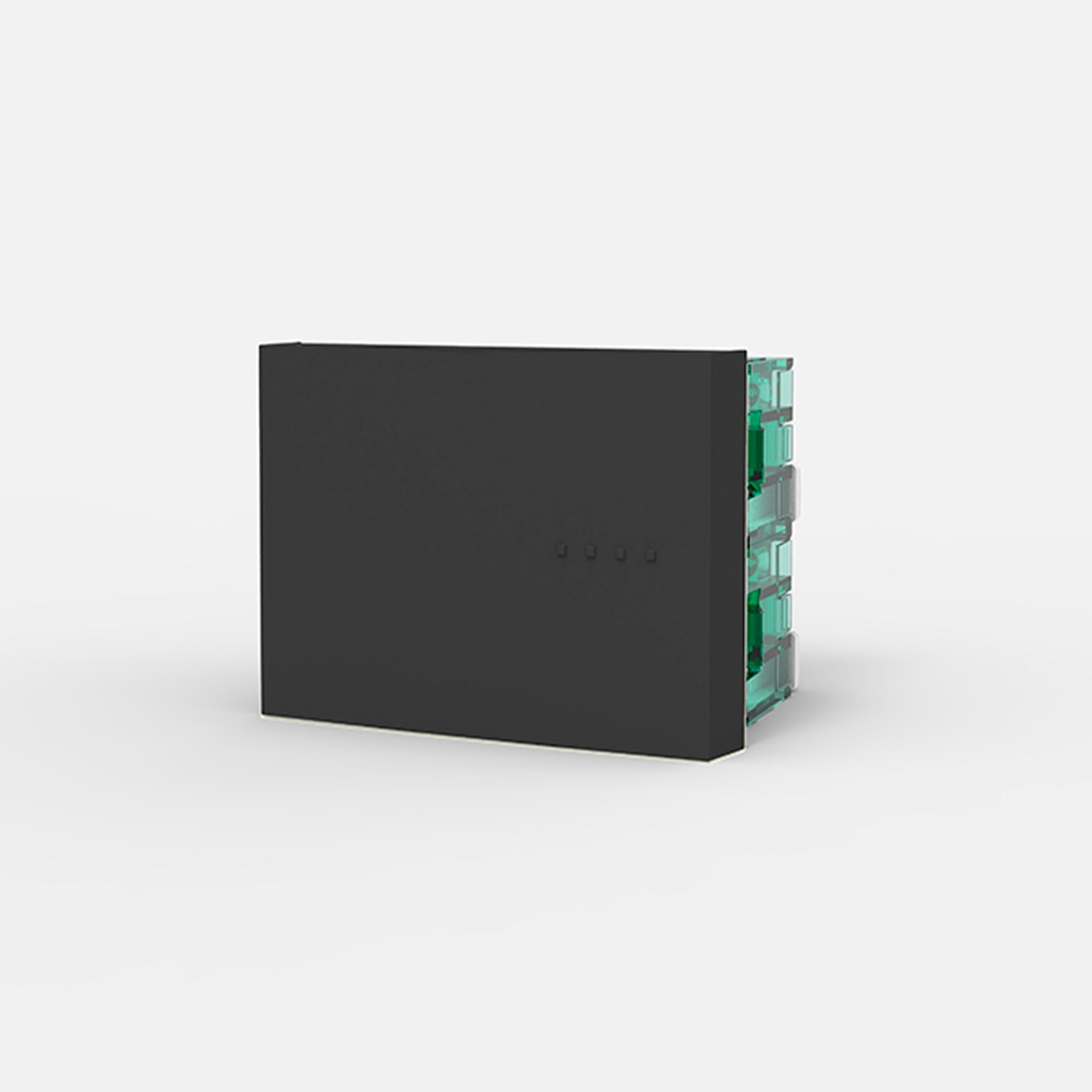 MODULO COMBINACION, TECLA DOBLE, BAUHAUS - GRIS