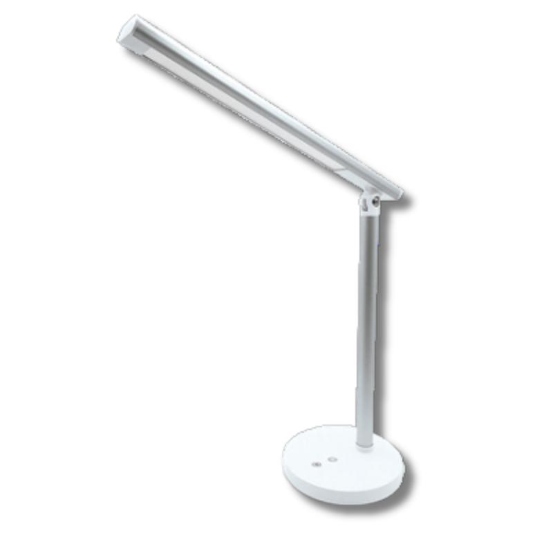 LAMPARA DE ESCRITORIO A LED TBCIN ALUMINIO CON DIMER CALIDO / NATURAL / DIA - GRIS - 10W 