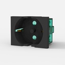 MODULO TOMA SCHUKO 16A. POLARIZADO - GRIS