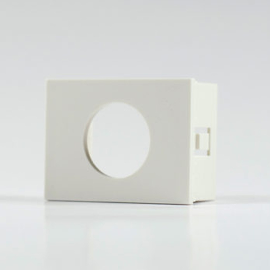 CAJA DE ALOJE PARA OJO DE BUEY DIAM.22.5MM. - BLANCA