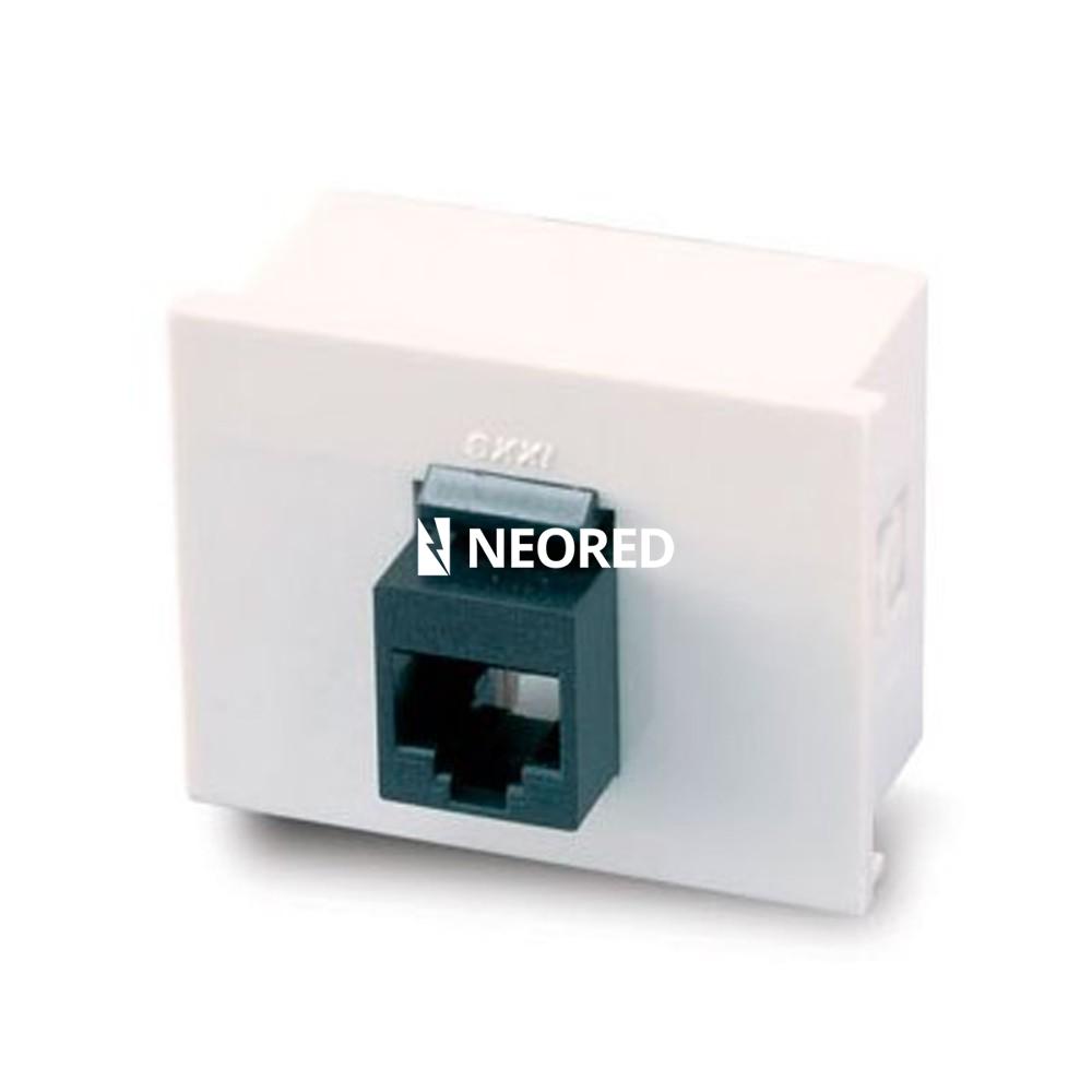 MOD.1 TOMA P/INTERCONEXION REDES - RJ45 CAT.5 - BLANCA