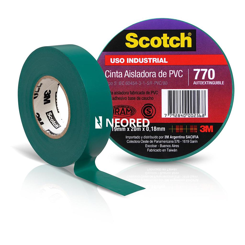 Scotch 770 Verde 19 mm. x 20 m.