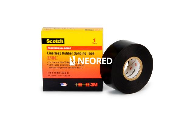 Cinta Aislante de Goma sin Liner 3M™ Scotch™ 130C, 19 mm x 9.14 m