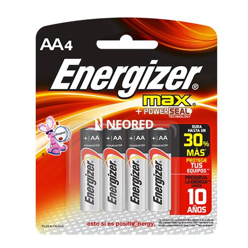 Pila Alcalina Energizer AA E91 Blister x4