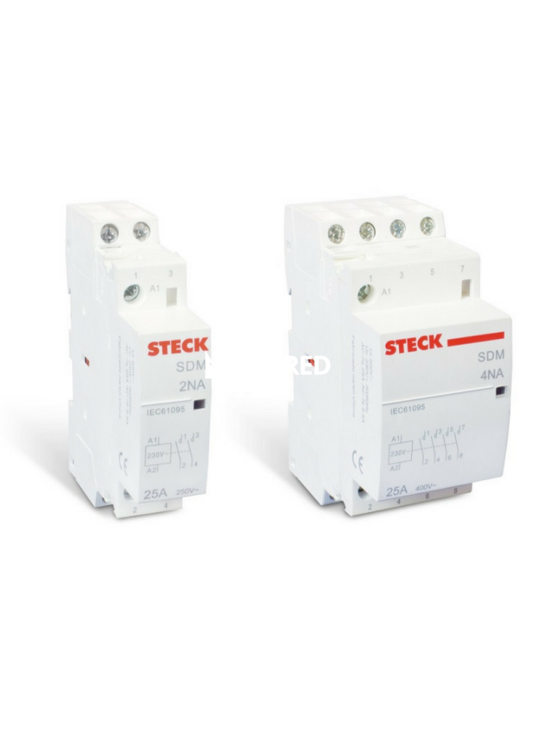 CONTACTOR MODULAR 1NA + 1NF 25A 230VAC 50/60HZ