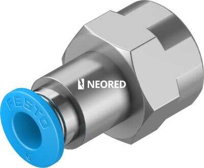 Racor rápido roscado - QSF-1/4-6-B