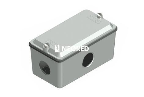 ACCESORIOS SIN ROSCA DAISA - CAJAS MÚLTIPLES Y ACCESORIOS - CAJA DE DERIVACION  Tipo "X", uso interior, rosca 1/2"