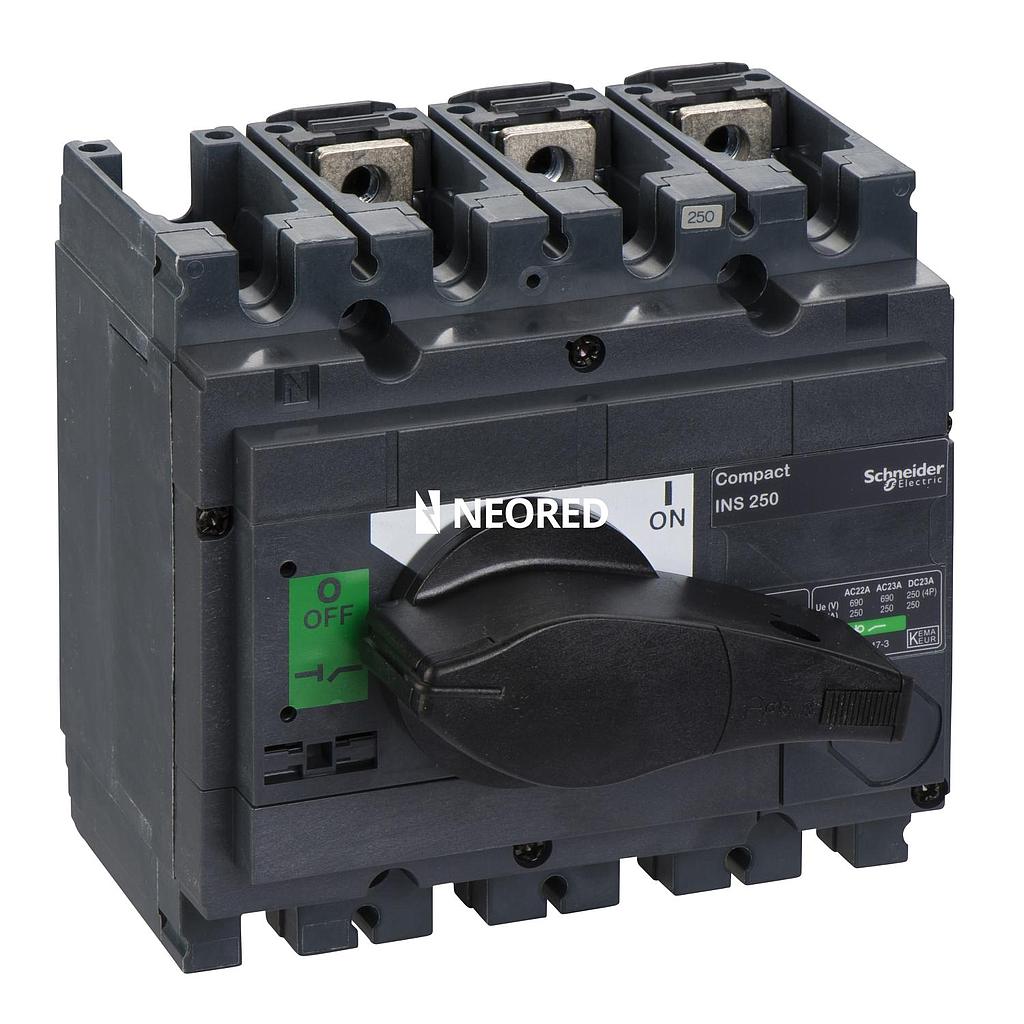 Interruptor Seccionador Manual INS 3X250A