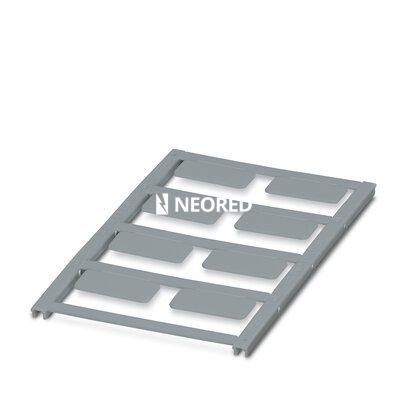 Rótulo para encajar, Estera, plata, sin rotular, rotulable con: BLUEMARK ID, BLUEMARK ID COLOR, BLUEMARK CLED, BLUEMARK LED, CMS-P1-PLOTTER, PLOTMARK, clase de montaje: encajar en soporte para señalización, superficie útil: 27 x 12,5 mm