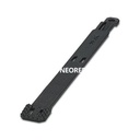 Soporte para manguito de identificación de conductores, negro, sin rotular, clase de montaje: Montaje con sujetacables, diámetro de cable: > 16 mm, superficie útil: 100 x 10 mm