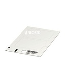 Rótulo de plástico, Tarjeta, blanco, sin rotular, rotulable con: THERMOMARK PRIME, THERMOMARK CARD, BLUEMARK ID, BLUEMARK ID COLOR, clase de montaje: pegado, superficie útil: 85,6 x 54 mm