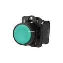 SELECTORA PLASTICA LUMINOSA VERDE 1-0-2 FIJA MANETA CORTA 1NA-1NC 24V