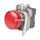 PILOTO LUMINOSO METALICO LED COMPONIBLE ROJO 24 VCA/VDC