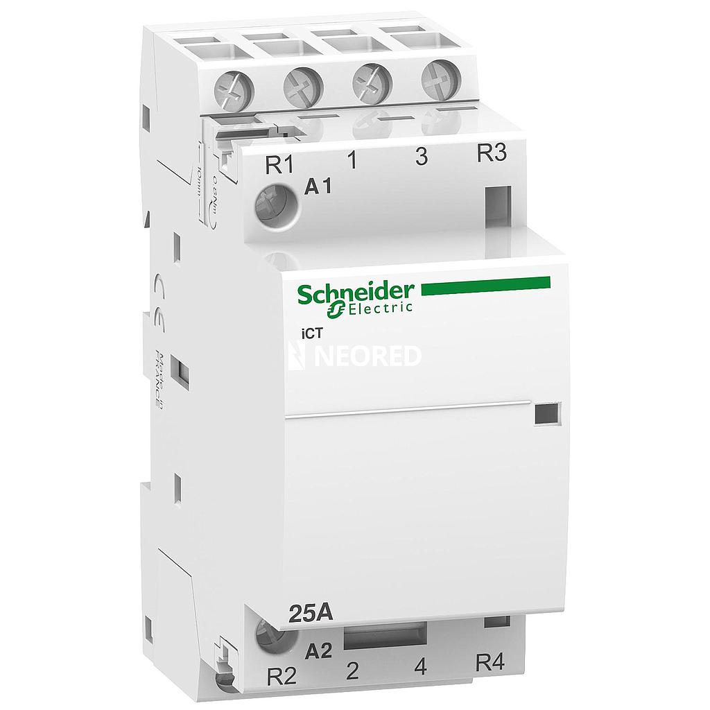 Contactor Modular Act i9 iCT Mando Remoto 25A 2NA+2NC 230Vca