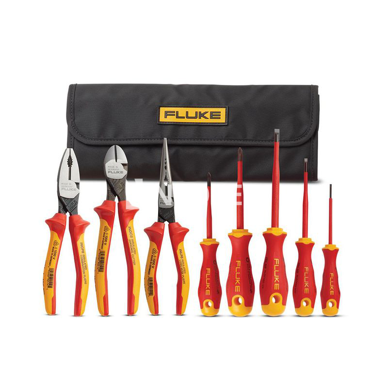 Kit de 3 Pinzas y 5 Destornilladores para Electricistas