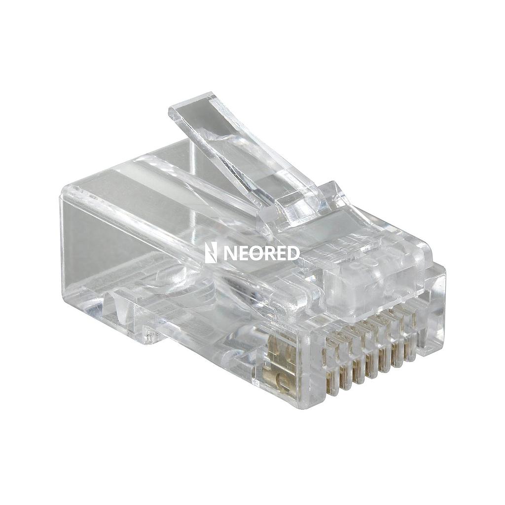 PLUG PULL THROUGH RJ45 UTP CAT 6 X 100 U