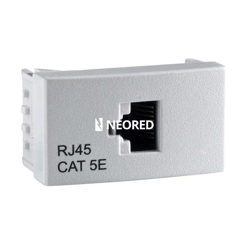 Dis-Toma Computación para redes RJ45 Ca.6 Blanco - Línea Base